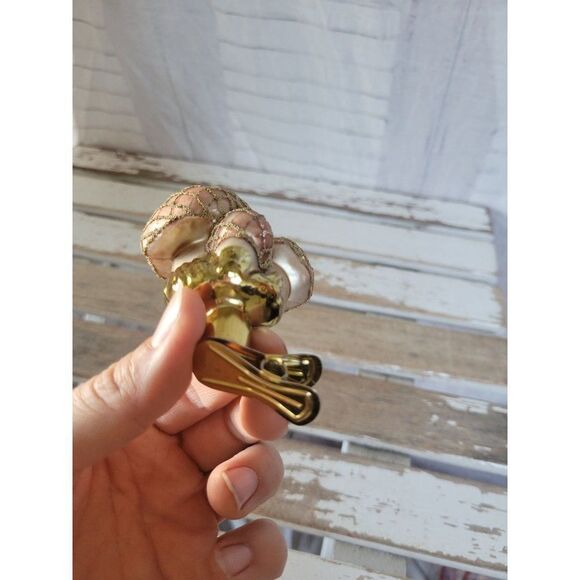 Glass mushroom clip-on fungus unique ornaments Xmas tree - Picture 7 of 7